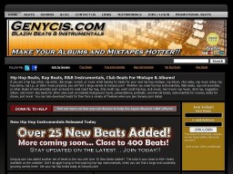 Design-your-own-website Design your own website for selling hip hop beats