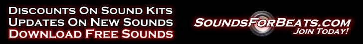 Download Free Sounds at SoundsForBeats.com! Discounts on Sound Kits! Updates on new sounds! Download Free Sounds! SoundsForBeats.com! Join Today!